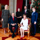 Julefotografering i Røde salong 2019. Foto: Lise Åserud, NTB scanpix